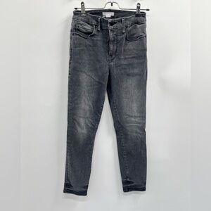 Women's Good American Gray Dark Wash High Rise Skinny Denim Jeans Size 2